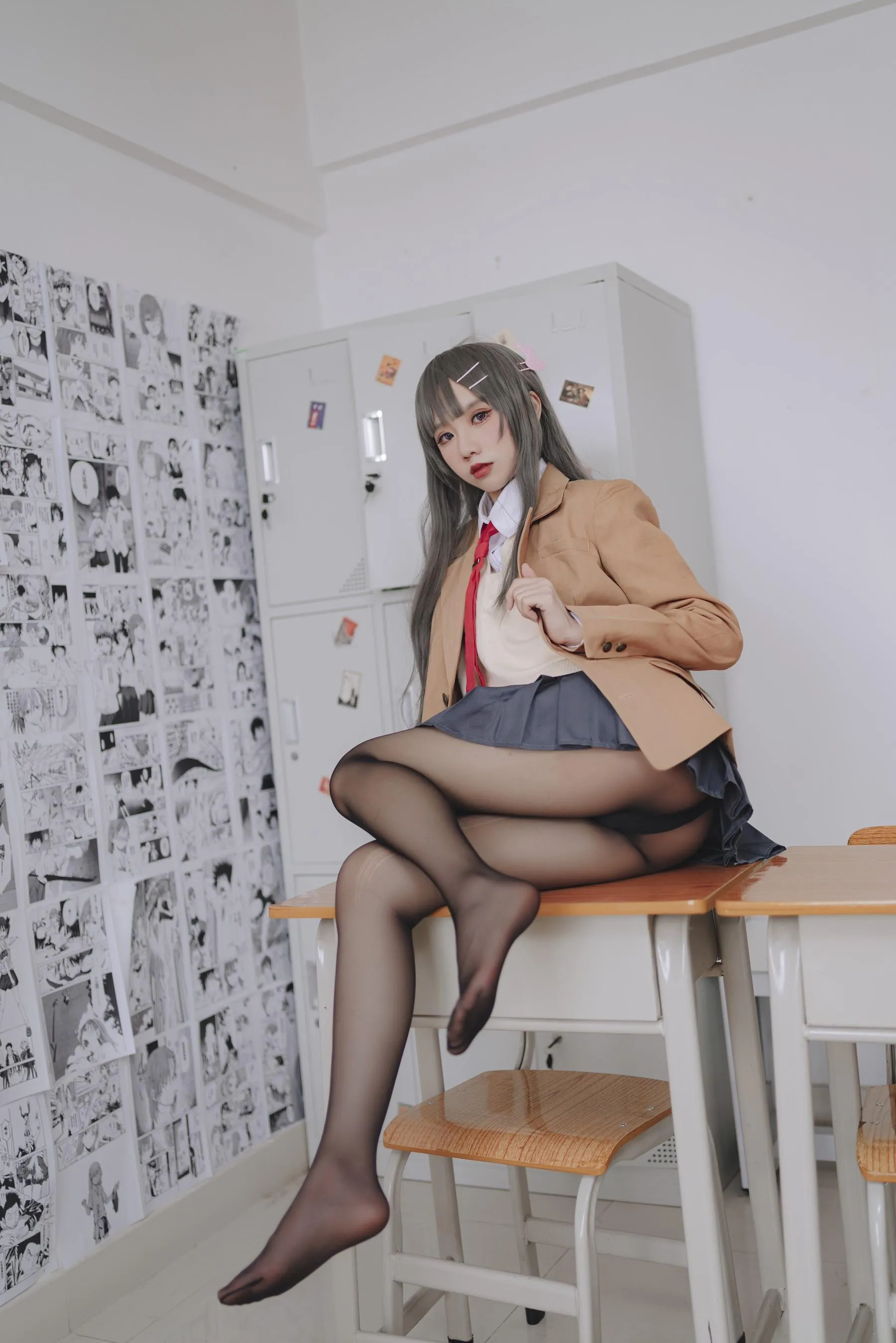 果咩酱w – NO.43 麻衣校服 [31P]插图5